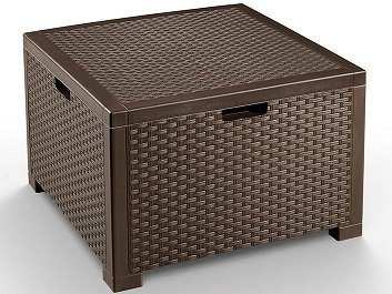 Ящик для подушек для мебели Nebraska 64*64*40 коричневый